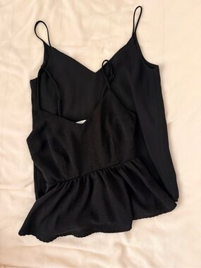 2x black cami tops